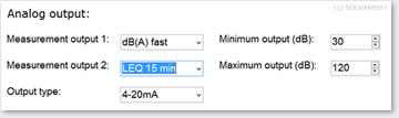 noise sign settings